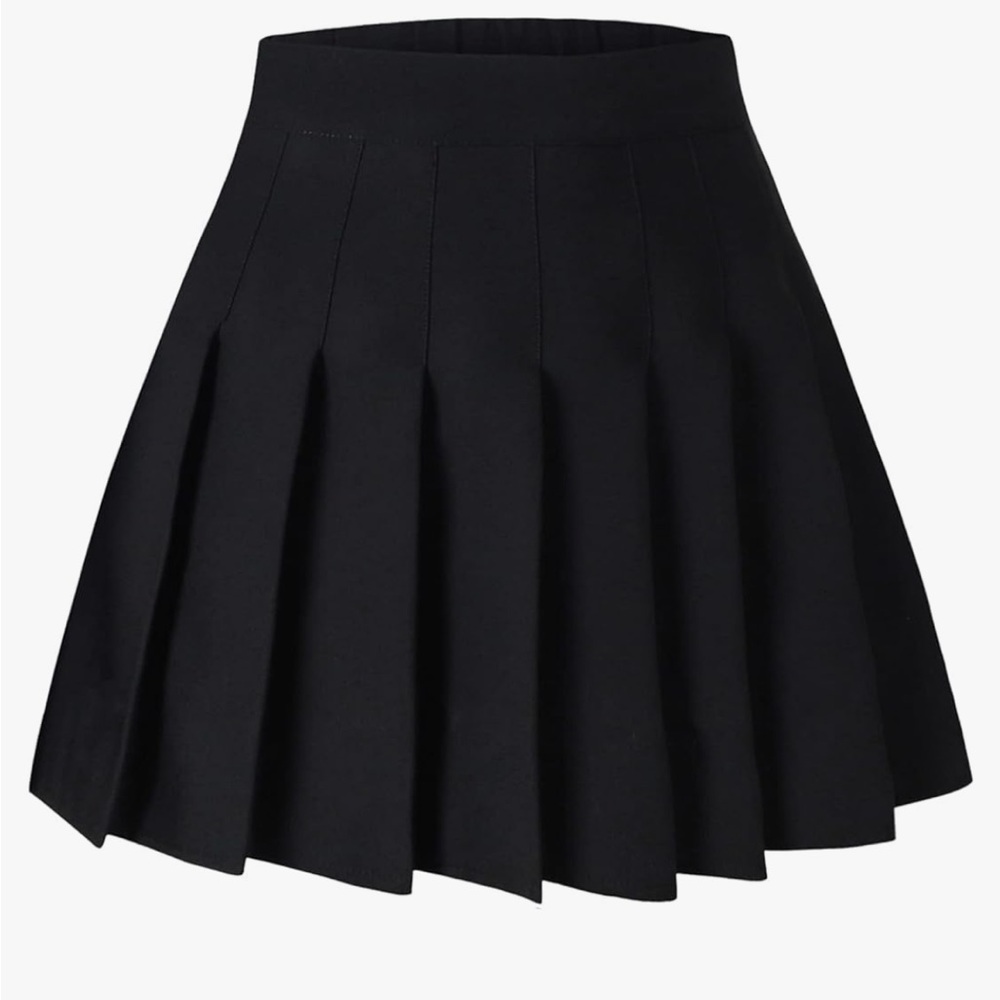 Black Pleated Skirt